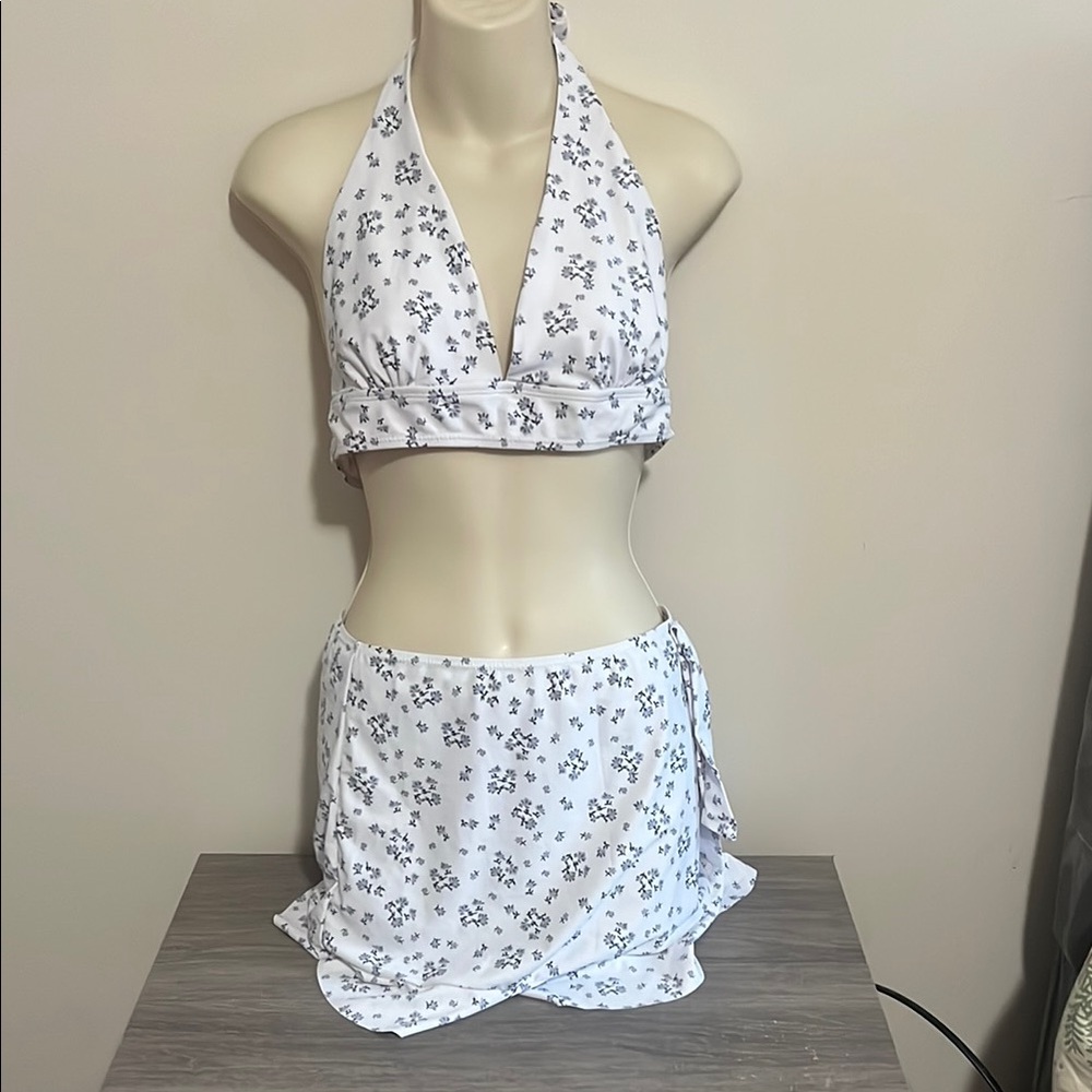 Floral Halter Bikini Set
